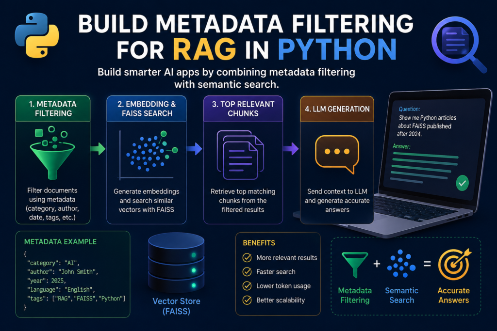 build metadata filtering for rag in python